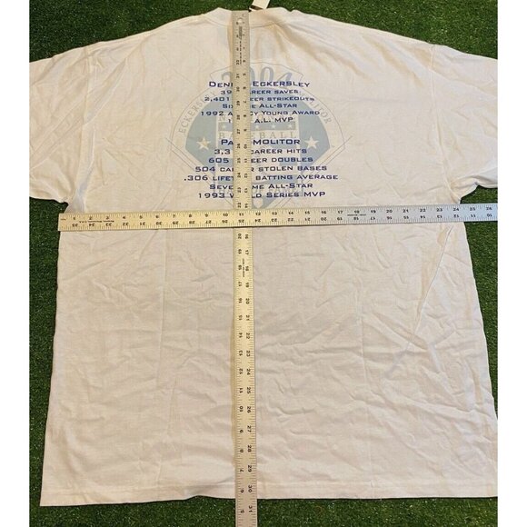 Vintage Baseball shirt mens extra large white hall of fame paul molitor 30 - Picture 9 of 10